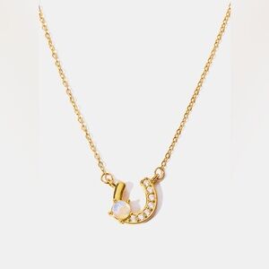 14k Gold Plated Horse Shoe Necklace